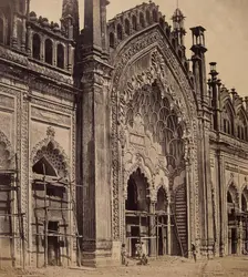 Lucknow, India: gateway of the Jumna Musjid, c1858. Creator: Felice Beato