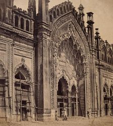 Lucknow, India: gateway of the Jumna Musjid, c1858. Creator: Felice Beato