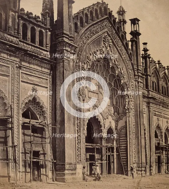 Lucknow, India: gateway of the Jumna Musjid, c1858. Creator: Felice Beato.