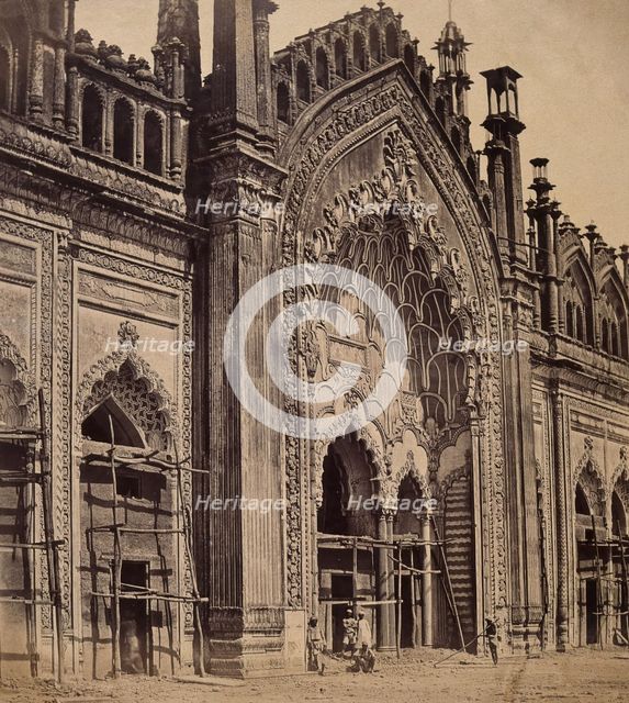Lucknow, India: gateway of the Jumna Musjid, c1858. Creator: Felice Beato.