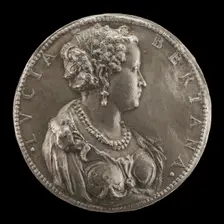 Lucia dall'Oro, 1521-1567, Bolognese Poet, Wife of Gurone Bertano [obverse], c. 1550/1575. Creator: Unknown