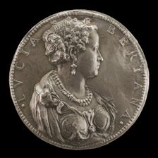 Lucia dall'Oro, 1521-1567, Bolognese Poet, Wife of Gurone Bertano [obverse], c. 1550/1575. Creator: Unknown