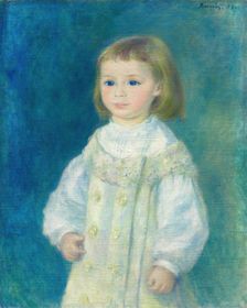 Lucie Berard (Child in White), 1883. Creator: Pierre-Auguste Renoir