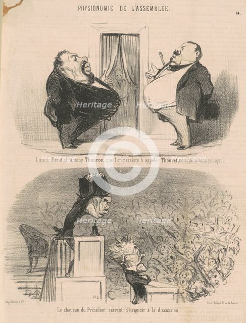 Lucien Murat et Antony Thouron ..., 19th century. Creator: Honore Daumier.