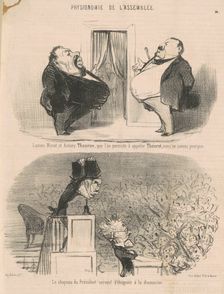 Lucien Murat et Antony Thouron ..., 19th century. Creator: Honore Daumier