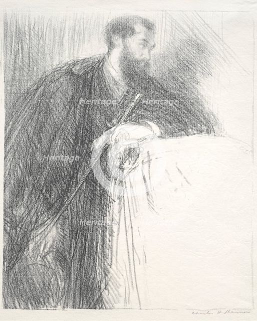 Lucien Pissarro, 1895. Creator: Charles Hasslewood Shannon (British, 1863-1937).