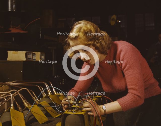 Lucile Mazurek, age 29, ex-housewife, husband going into..., Heil and Co., Milwaukee, Wisc., 1943. Creator: Howard Hollem.