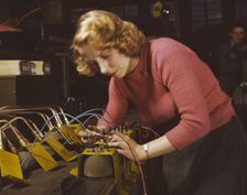 Lucile Mazurek, age 29, ex-housewife, husband going into the service..., Milwaukee, Wisconsin, 1943. Creator: Howard Hollem
