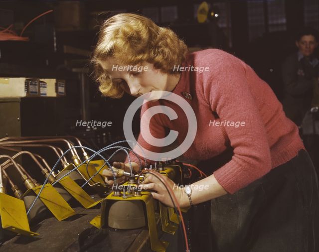 Lucile Mazurek, age 29, ex-housewife, husband going into the service..., Milwaukee, Wisconsin, 1943. Creator: Howard Hollem.