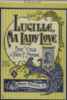 Lucille, ma lady love 1898. Creator: Unknown