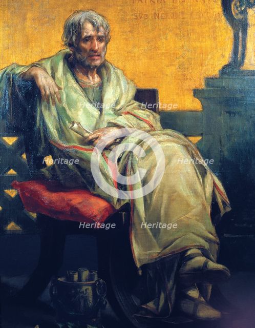 Lucius Anneo Séneca (4 BC.C. - 65 d.C.), Hispanic Italian philosopher born in Córdoba, preceptor …