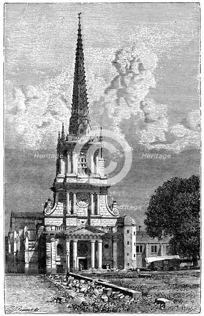 Lucon cathedral, 1898. Artist: Barbant