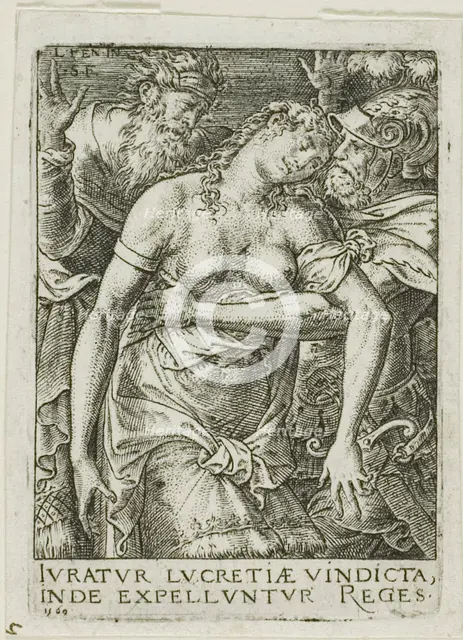 Lucretia, 1569. Creator: Etienne Delaune.