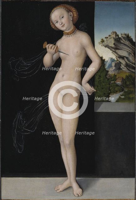 Lucretia, 1528. Artist: Cranach, Lucas, the Elder (1472-1553)