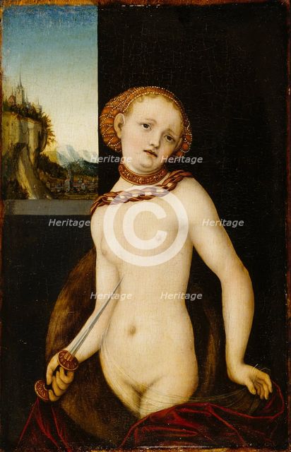 Lucretia, 1530. Creator: Cranach, Lucas, the Elder (1472-1553).