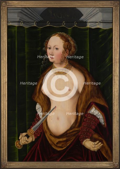 Lucretia Committing Suicide, after 1525. Creator: Lucas Cranach the Elder.