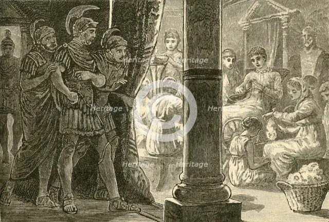 'Lucretia Among Her Maidens', 1890.   Creator: Unknown.