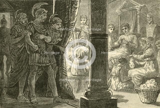 'Lucretia Among Her Maidens', 1890.   Creator: Unknown.