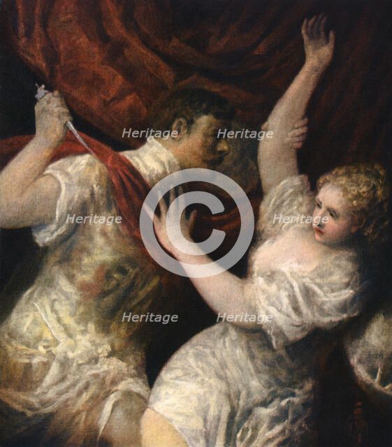 'Lucretia and Tarquinius', c1560s, (1937). Artist: Titian