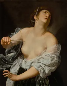 Lucretia, about 1627. Creator: Artemisia Gentileschi