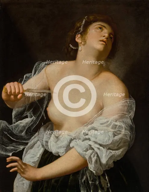 Lucretia, about 1627. Creator: Artemisia Gentileschi.