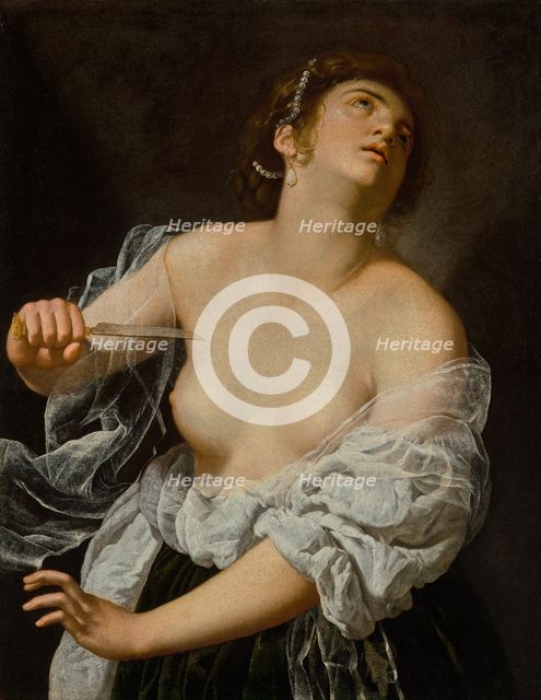 Lucretia, about 1627. Creator: Artemisia Gentileschi.