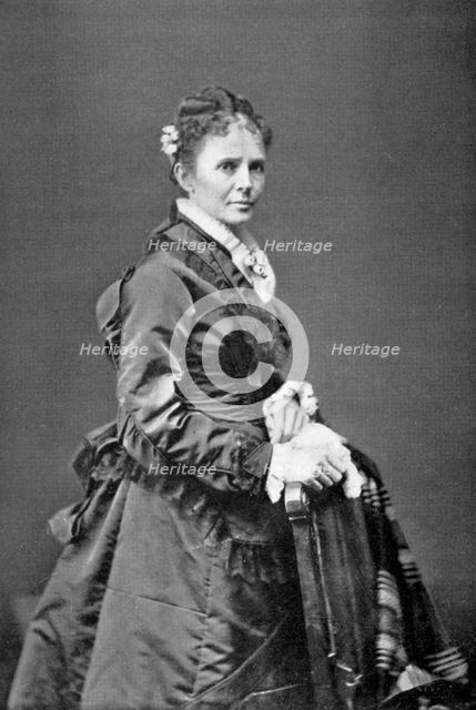 Lucretia Garfield, wife of American president James A Garfield, late 19th century, (1908). Artist: Unknown