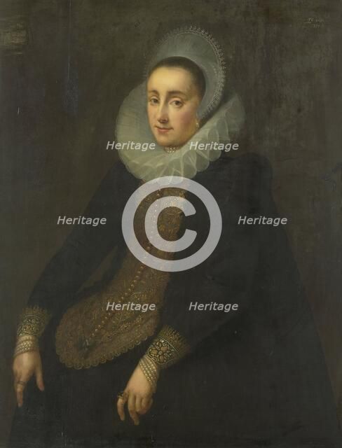 Lucretia del Prado, Wife of Jeremias Boudinois, 1610. Creator: Gortzius Geldorp.