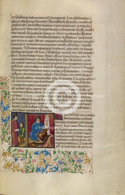 Lucretia Listening to a Man, about 1460-1470. Creator: Unknown.