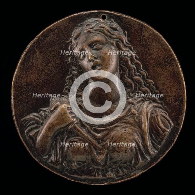 Lucretia Stabbing Herself, late 15th - early 16th century. Creator: Moderno.