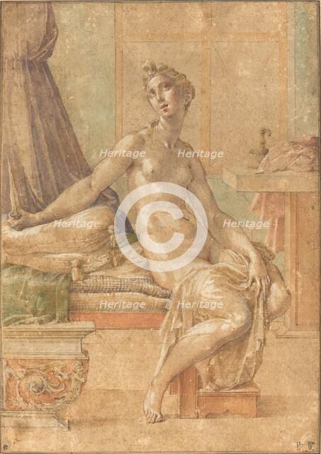Lucretia, probably c. 1539. Creator: Parmigianino.