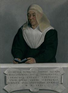 Lucrezia Agliardi Vertova (1490?-1558), 1557. Creator: Giovanni Battista Moroni