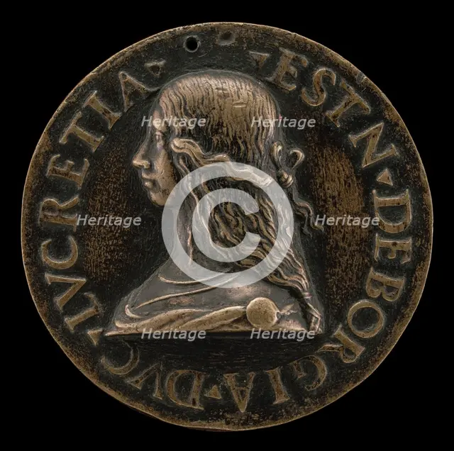 Lucrezia Borgia, 1480-1519, Wife of Alfonso d'Este of Ferrara 1502, 1502. Creator: Unknown.