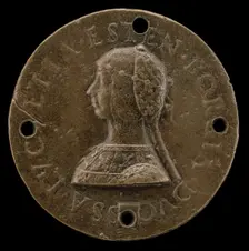 Lucrezia Borgia, 1480-1519, Wife of Alfonso d'Este of Ferrara 1502, probably 1502. Creator: Unknown
