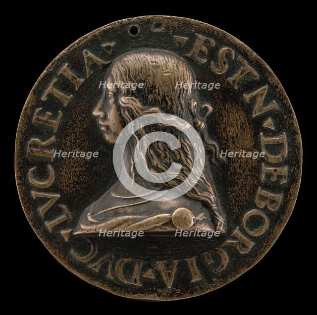 Lucrezia Borgia, 1480-1519, Wife of Alfonso d'Este of Ferrara 1502, 1502. Creator: Unknown.