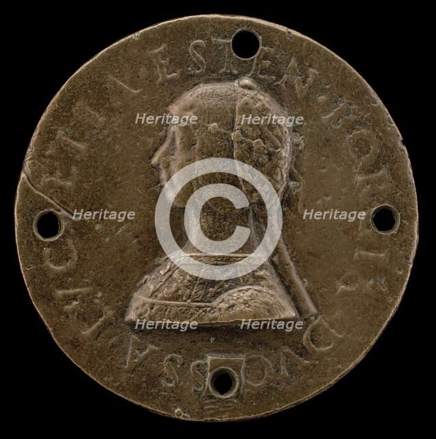 Lucrezia Borgia, 1480-1519, Wife of Alfonso d'Este of Ferrara 1502, probably 1502. Creator: Unknown.