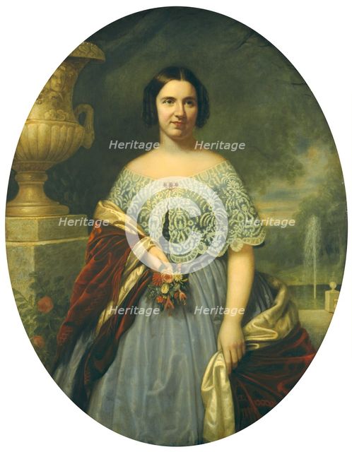 Lucy Tappan Bowen (Mrs. Henry C. Bowen), 1859. Creator: Francis Bicknell Carpenter.