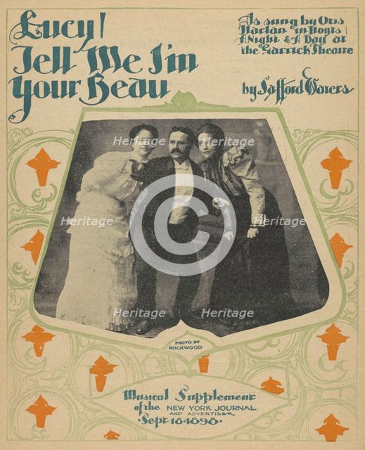 'Lucy, tell me I'm your beau', 1898. Creators: Unknown, Rockwood.