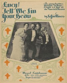 Lucy, tell me I'm your beau 1898. Creators: Unknown, Rockwood