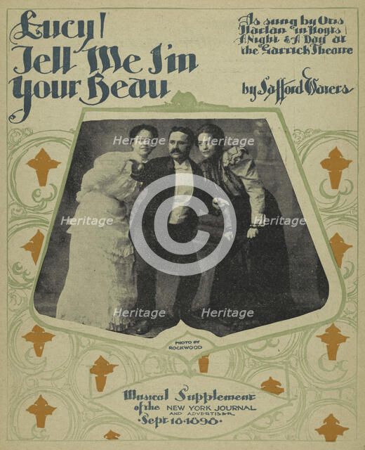 'Lucy, tell me I'm your beau', 1898. Creators: Unknown, Rockwood.