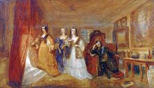 Lucy, Countess of Carlisle, and Dorothy Percy's Visit to their Father Lord Percy... c1831. Artist: JMW Turner