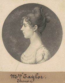 Lucy Harrison Singleton Taylor, 1808. Creator: Charles Balthazar Julien Févret de Saint-Mémin