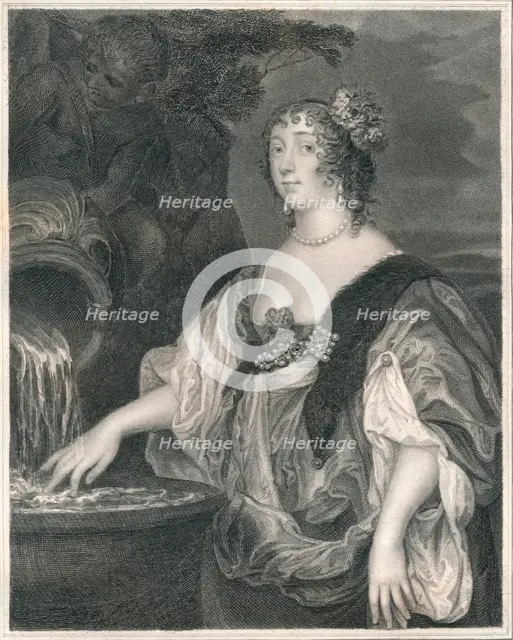 'Lucy Percy, Countess of Carlisle', c1635-1637, (early-mid 19th century).  Creator: Henry Thomas Ryall.