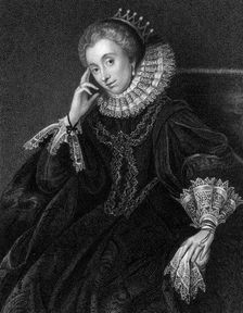 Lucy Russell (nee Harington), Countess of Bedford (1581-1627), 1824.Artist: W Freeman