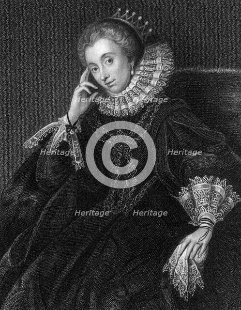 Lucy Russell (nee Harington), Countess of Bedford (1581-1627), 1824.Artist: W Freeman