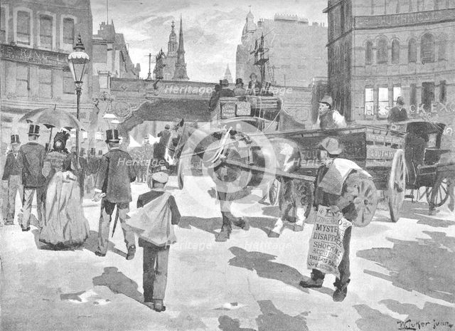 'Ludgate Circus', 1891. Creator: William Luker.