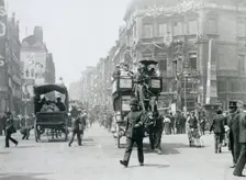 Ludgate Circus, London, prepared for Queen Victoria's Diamond Jubilee, 1897. Creator: Paul Martin