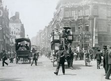 Ludgate Circus, London, prepared for Queen Victoria's Diamond Jubilee, 1897. Creator: Paul Martin