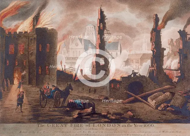 Ludgate, Great Fire of London, London, 1792. Artist: William Birch