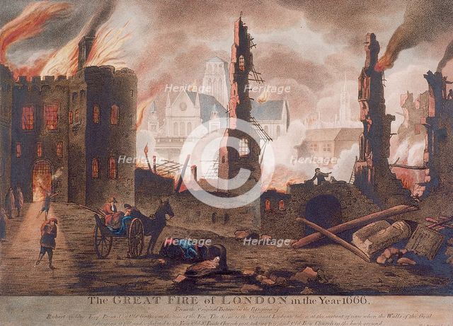 Ludgate, Great Fire of London, London, 1792. Artist: William Birch